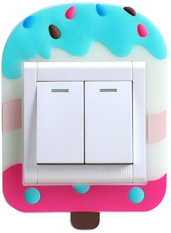Fluorescerende Stickers Voor Slaapkamer Kinderkamer Dubbele Schakelaar Beschermhoes Lichtgevende Schakelaar Aan De Muur Lichtgevende Sticker # P30