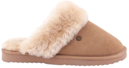 Flurry Suede Dames Pantoffels - Camel - Maat 41