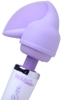 Flutter Tip Silicone Wand Attachment - Paars - Flutter Tip Silicone Wand Attachment - Paars