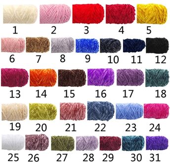 Fluwelen Chenille Garen Voor Hand-Gebreide Medium Dikke Faux Wol Haak Draad Diy Ambachtelijke Sjaal Trui Breien Levert