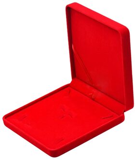 Fluwelen Doos Voor Ring Ketting Earring Sieraden Set Box Armband Opslag Sieraden Organizer Case Lade Houder Opslag rood