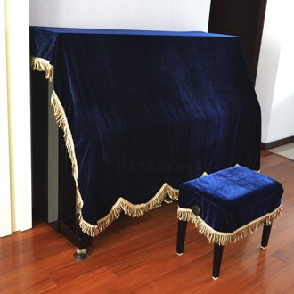 Fluwelen Praktische Volledige Piano Cover pleuche Versierd met Macrame voor Universele Rechtop Verticale Piano Voor Top Lange 148-153 cm Bordeaux