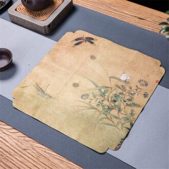 Fluwelen Theedoek Absorberende Zen Chinese Stijl Vintage Tafelkleed Theepot Mat Kung Fu Thee Set Theeceremonie Gebruiksvoorwerpen Thee Servet