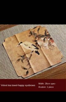 Fluwelen Theedoek Absorberende Zen Chinese Stijl Vintage Thee Art Thee Doek Thee Mat Kung Fu Thee Set Theeceremonie gebruiksvoorwerpen Thee Servet thee towel3