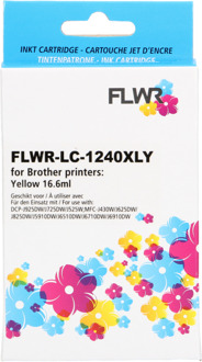 FLWR Brother LC-1240XL geel cartridge