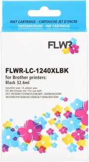 FLWR Brother LC-1240XL zwart cartridge