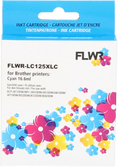FLWR Brother LC-125XLC cyaan cartridge