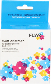 FLWR Brother LC-129XLBK zwart cartridge