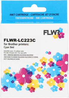 FLWR Brother LC-223C cyaan cartridge