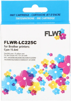 FLWR Brother LC-225XLC cyaan cartridge