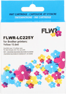 FLWR Brother LC-225XLY geel cartridge