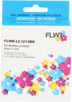 FLWR Brother LC-3213 zwart cartridge