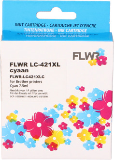FLWR Brother LC-421XL cyaan cartridge