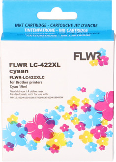 FLWR Brother LC-422XL cyaan cartridge