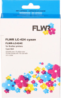 FLWR Brother LC-424 cyaan cartridge