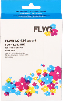 FLWR Brother LC-424 zwart cartridge