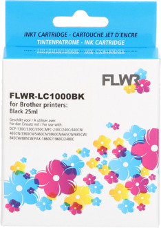 FLWR Brother LC-970BK / LC-1000BK zwart cartridge