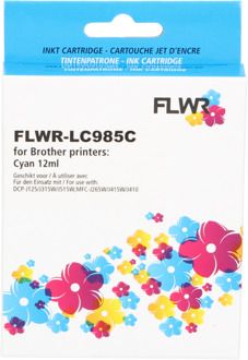 FLWR Brother LC-985C cyaan cartridge