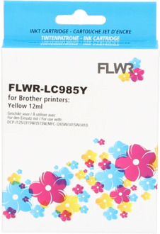 FLWR Brother LC-985Y geel cartridge