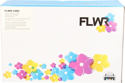 FLWR Brother TN-3480 zwart toner