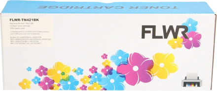 FLWR Brother TN-421 zwart toner