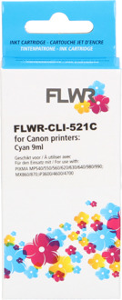FLWR Canon CLI-521C cyaan cartridge