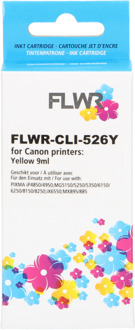 FLWR Canon CLI-526Y geel cartridge