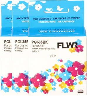 FLWR Canon PGI-35BK TRIPLE zwart cartridge