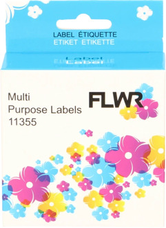 FLWR Dymo 11355 Multi functionele labels x 51 mm wit labels