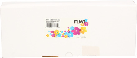 FLWR Dymo 99014 10-Pack 54 mm x 101 mm wit labels