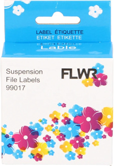 FLWR Dymo 99017 Hangmaplabel 12 mm x 50 mm wit labels