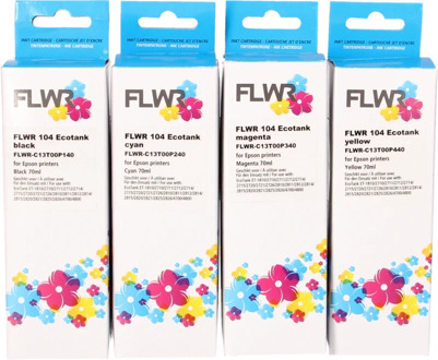 FLWR Epson 104 Multipack zwart en kleur cartridge