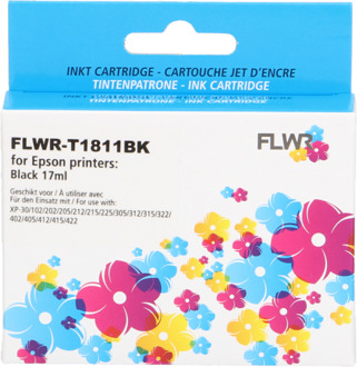FLWR Epson 18XL zwart cartridge