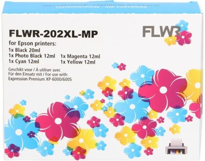 FLWR Epson 202XL Multipack zwart en kleur cartridge