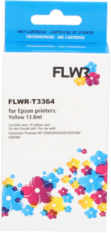 FLWR Epson 33XL (T3364) geel cartridge