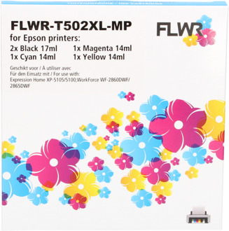 FLWR Epson 502XL Multipack zwart en kleur cartridge