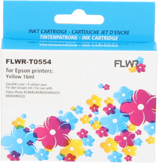 FLWR Epson T0554 geel cartridge
