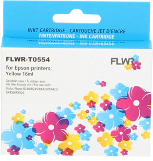 FLWR Epson T0554 geel cartridge