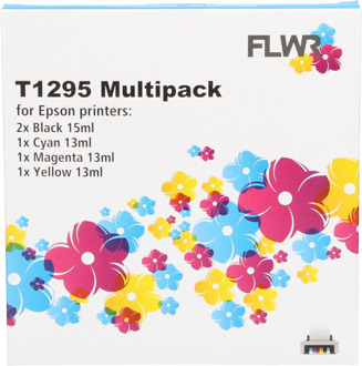 FLWR Epson T1295 Multipack zwart en kleur cartridge