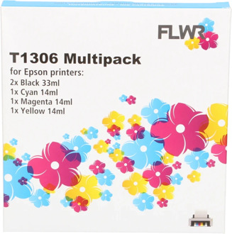 FLWR Epson T1306 Multipack zwart en kleur cartridge