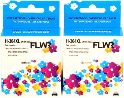 Flwr Hp 304xl Multipack Zwart En Kleur Cartridge