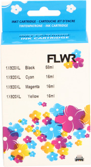 FLWR HP 920XL Multipack zwart en kleur cartridge