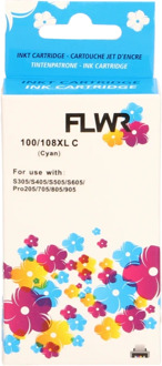 FLWR Lexmark 100XL cyaan cartridge