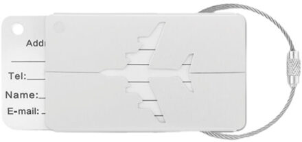 Fly aluminium bagagelabel Bruin - One size