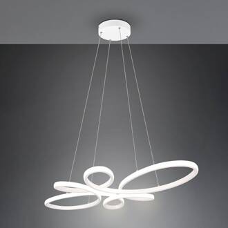Fly LED hanglamp, mat wit, 4.000 K, 83 cm x 45 cm wit mat