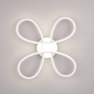 Fly LED plafondlamp, mat wit, 4.000 K, 40 cm x 40 cm wit mat