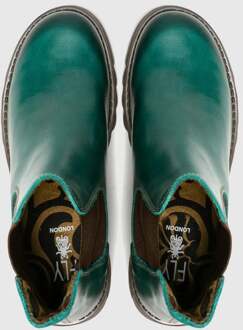 Fly London SALV Dames Chelsea Boots Petrol Blauw