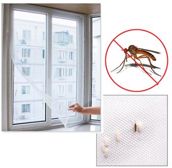 Fly Mosquito Window Net Mesh Screen Mosquito Mesh Gordijn Protector Insect Bug Fly Mosquito Window Gaas Wit 150X130Cm