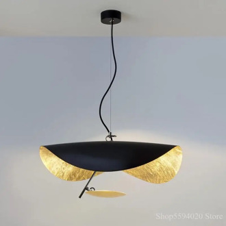 Flying Saucer Led Pendant Lights Hat Art Home Decor Hanging Light Fixture Living Room Restaurant Industrial Lighting Indoor E27