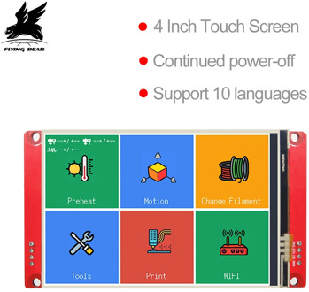 Flyingbear 3D Printer Parts TS40 Smart Controller Display 4.0" Touch Screen Support Marlin/Repetier for Tornado 2pro Ghost3